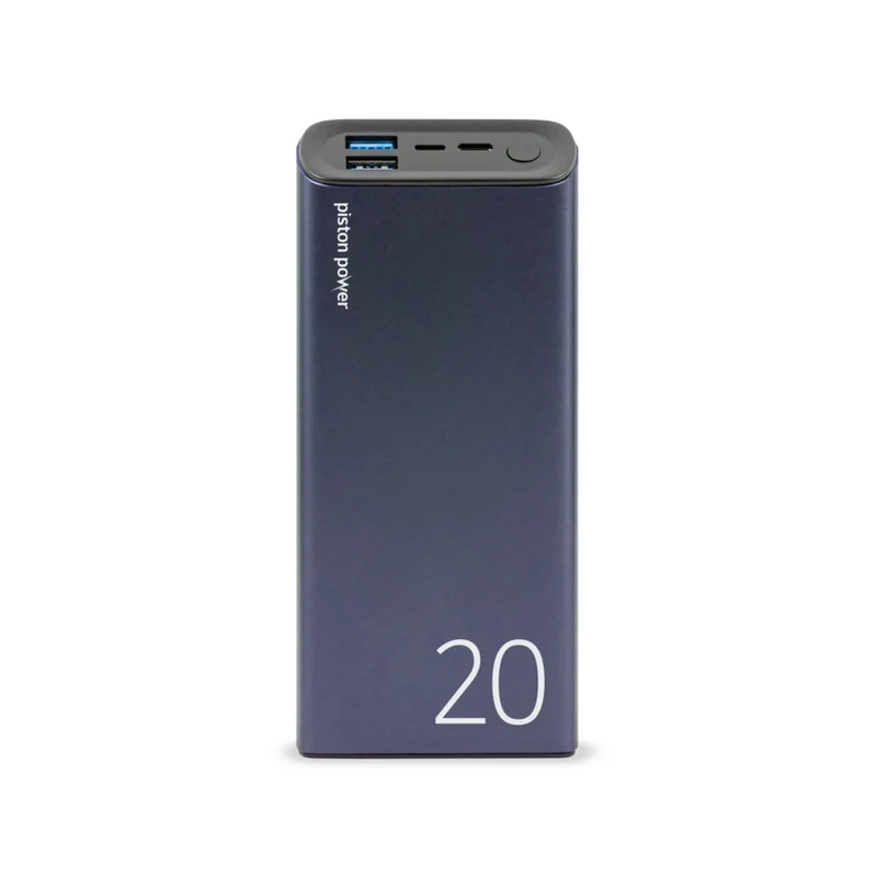 LOGiiX Piston Power 20,000 mAh Portable Power Bank - Navy Blue
