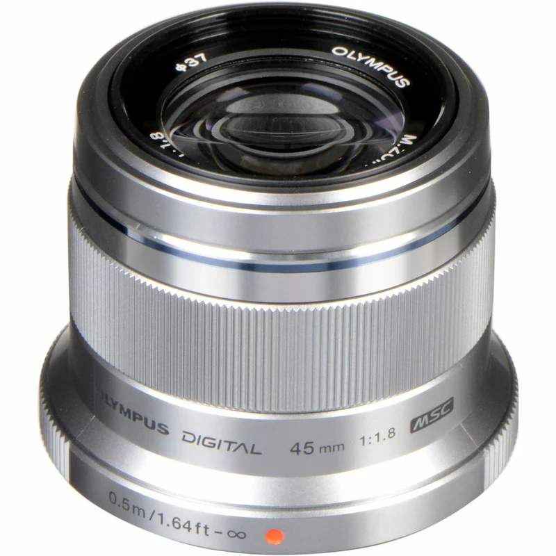 Olympus - Objectif numérique M.Zuiko 45 mm f/1.8 - Argent