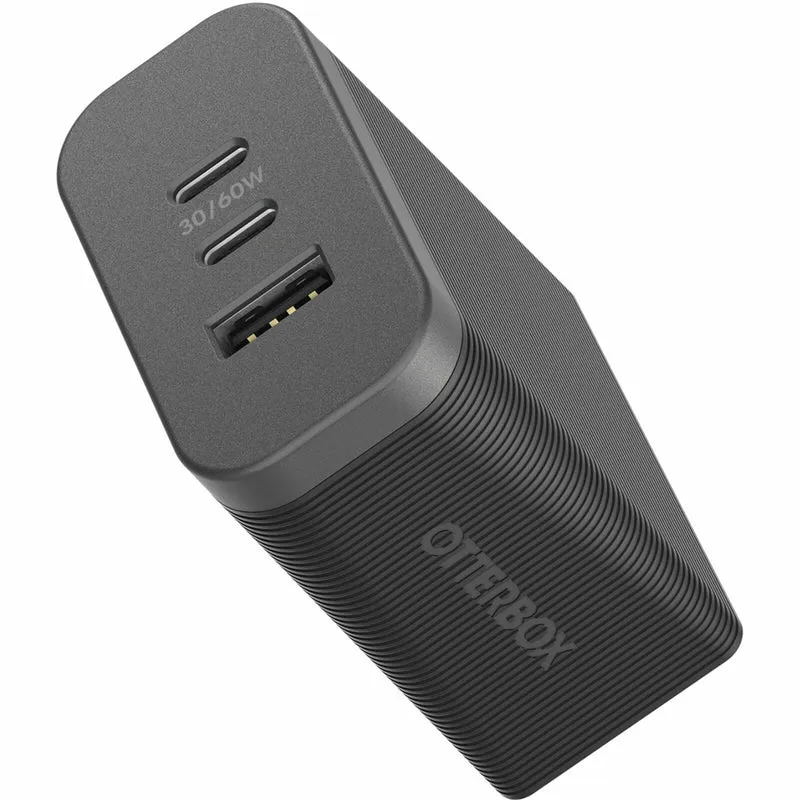 OtterBox Premium Pro Fast Charge 72W Dual USB-C and USB-A Wall Charger - Black