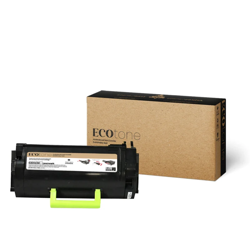 Ecotone - Lexmark 62D1X00 Remanufacturé Toner - Noir