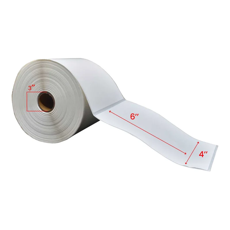 Premium Tape - 4 x 6 po (102 mm x 152 mm) Étiquettes Transfert Thermique - Noyau de 3 po (76 mm) - Paquet de 4