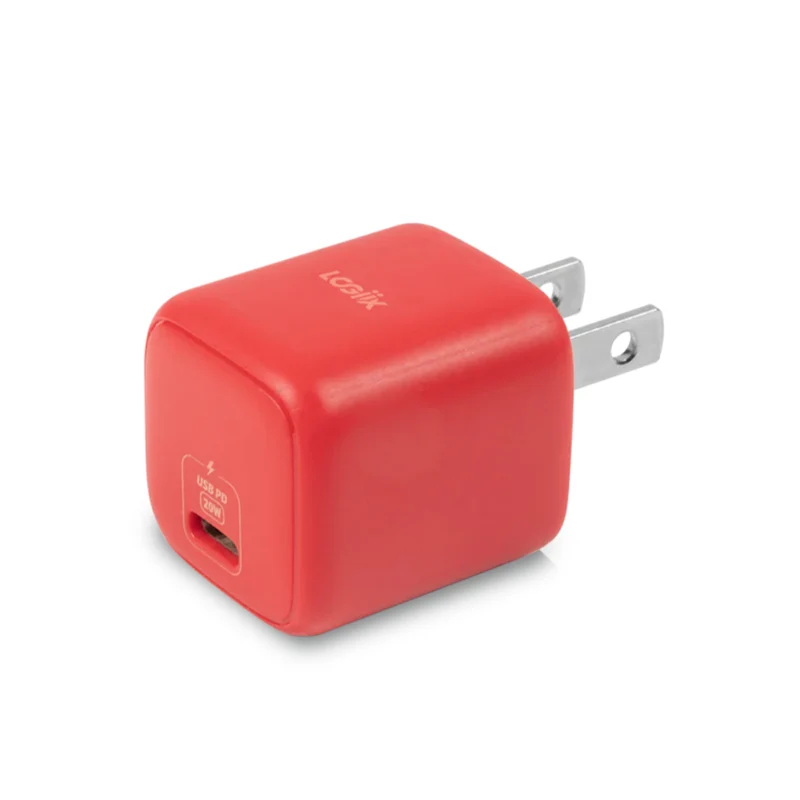 LOGiiX Power Cube Mini 20W PD Wall Charger (2022) - Red