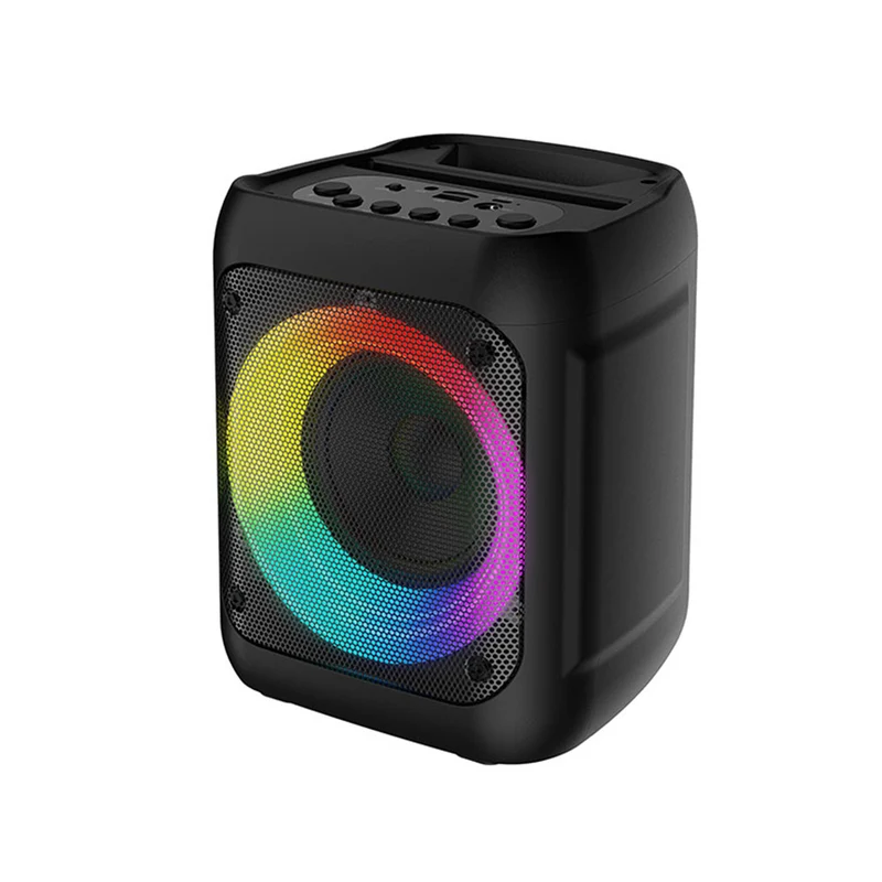 Havit Wireless 4" Sound Box Bluetooth Speakers - Outdoor Bright RGB Lighting - Black