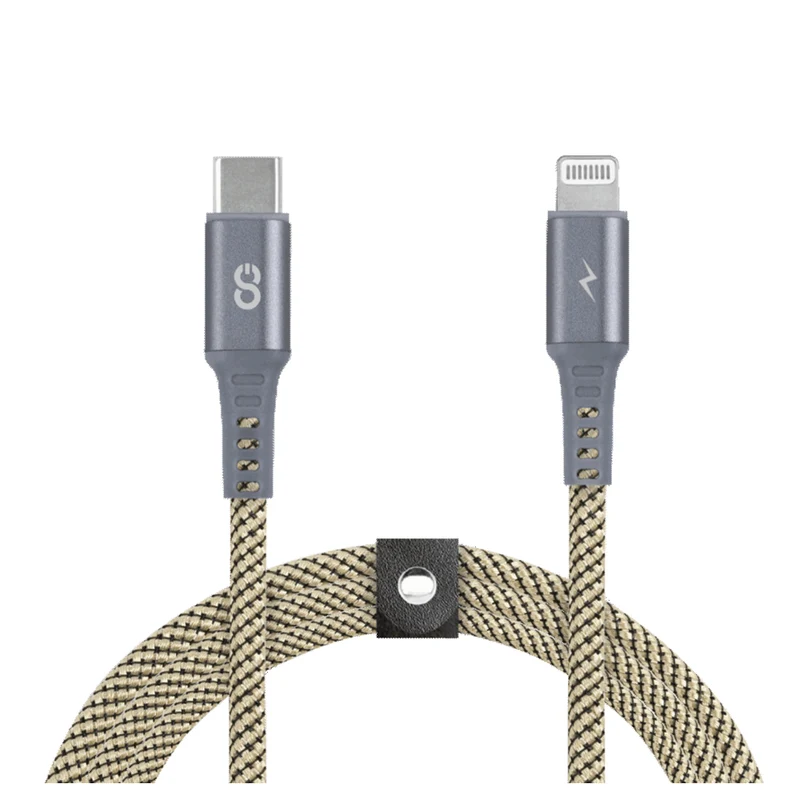 LOGiiX Piston Connect Braid USB-C to Lightning - 1.5M - Starlight