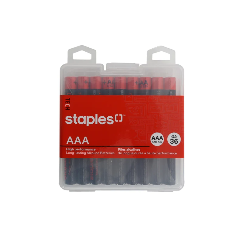 Staples Tech AAA NXT Technologies, paquet de 36