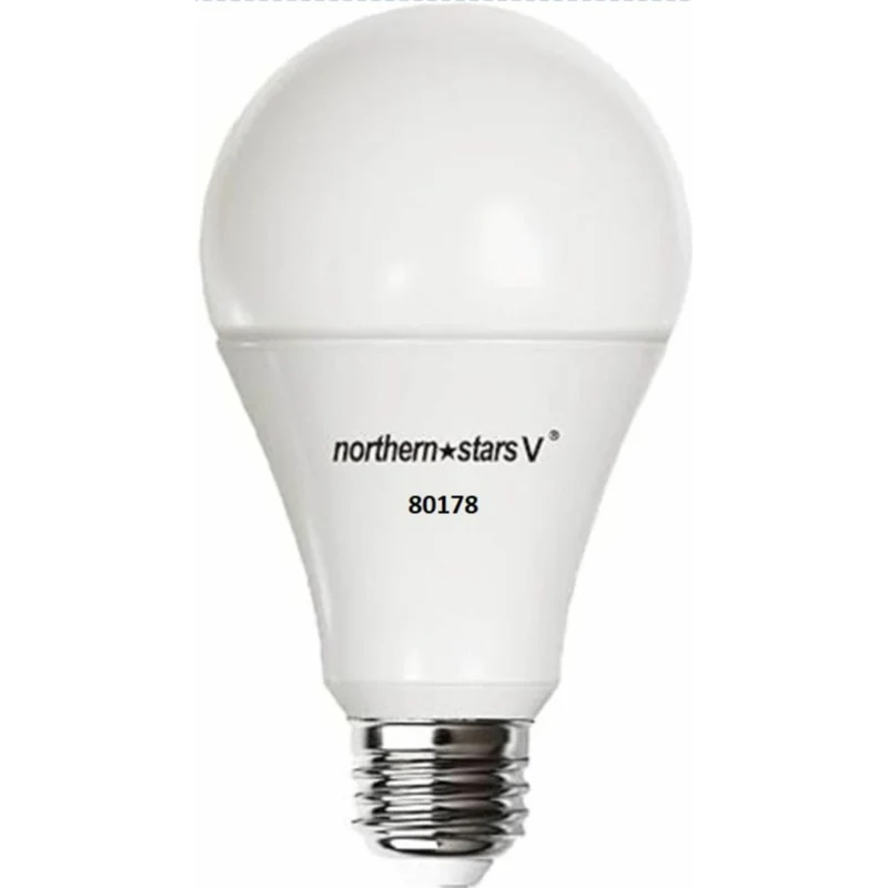 Northern Stars LED Light Bulb LE-9A19/Motion Sensor 4000K 120V 9W E26 800LM - 2 Pack