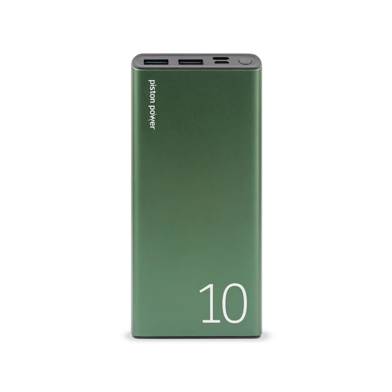 LOGiiX Piston Power 10,000 mAh Portable Power Bank - Emerald Green