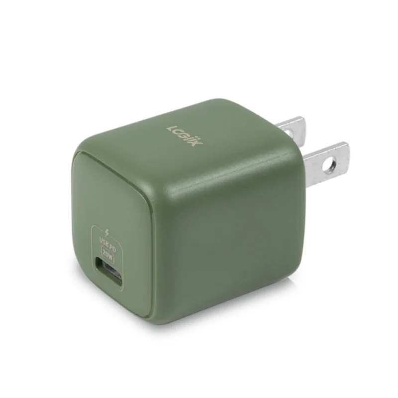 LOGiiX Power Cube Mini 20W PD Wall Charger (2022) - Green