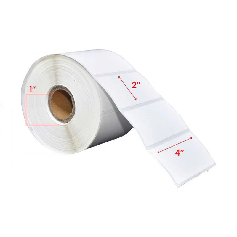 Premium Tape - 4 x 2 po (102 mm x 51 mm) Étiquettes Transfert Thermique - Noyau de 1 po (25 mm) - Paquet de 12