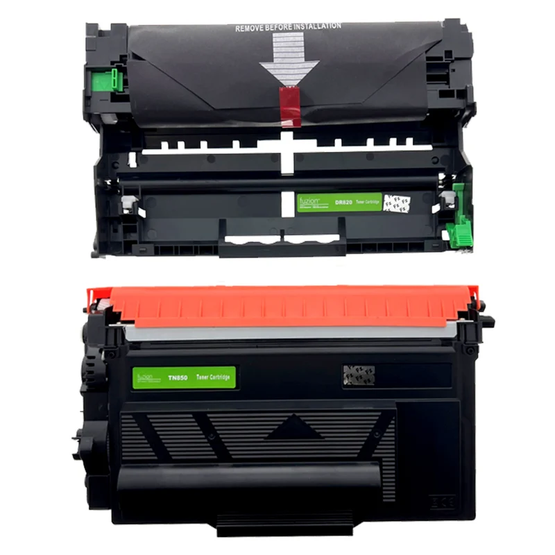 fuzion - Ensemble - Cartouche d'encre (toner) & Unité de tambour compatibles Brother TN850 & DR820, haut rendement, noir