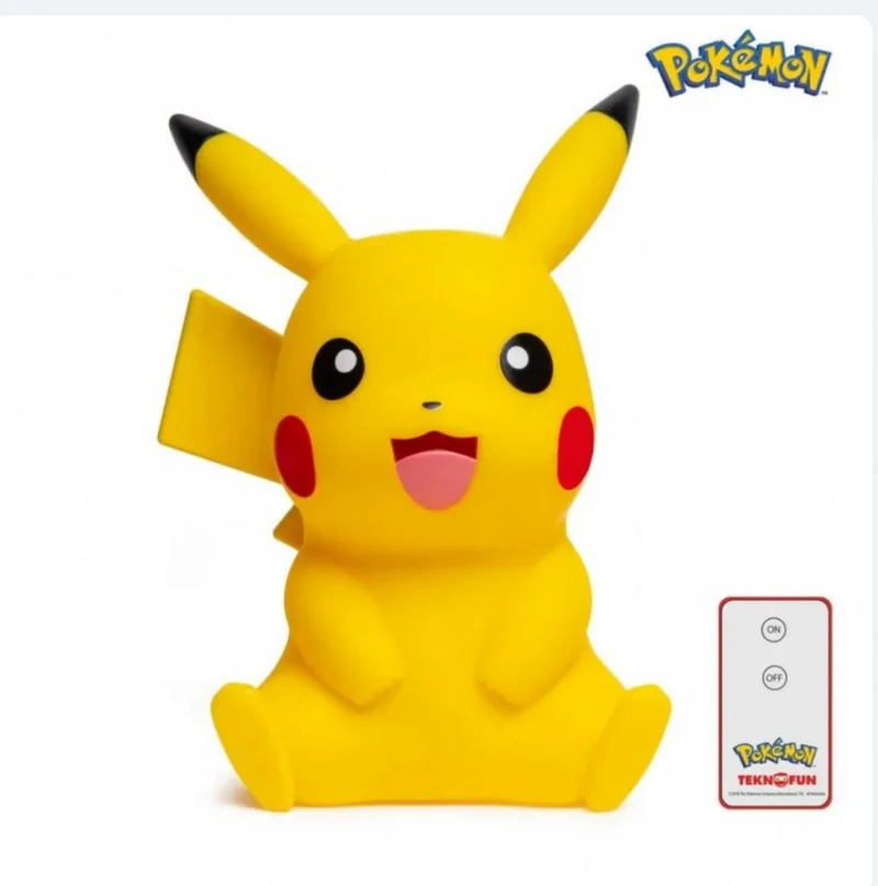 Lampe pikachu + télécommande 40cm