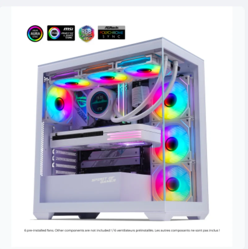 Boitier ATX Spark Artic Blanc PC