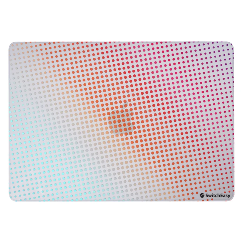 SwitchEasy Artist Protective Case for MacBook Air 13.6" (M2 2022 / M3 2024) - Polka Dots/Aurora