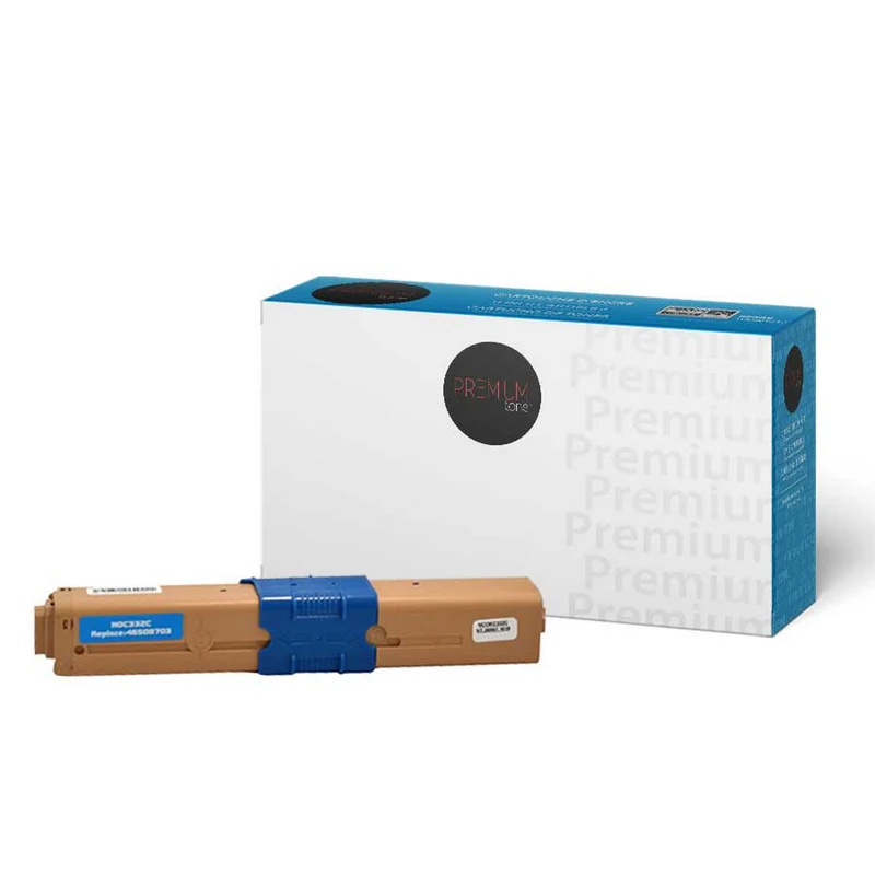Premium Tone Okidata 46508703 Compatible Toner Cartdridge - Cyan