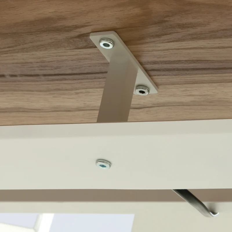 Sauder - 426479 La Collection Bergen Circle Goulotte de gestion des cordons - Blanc