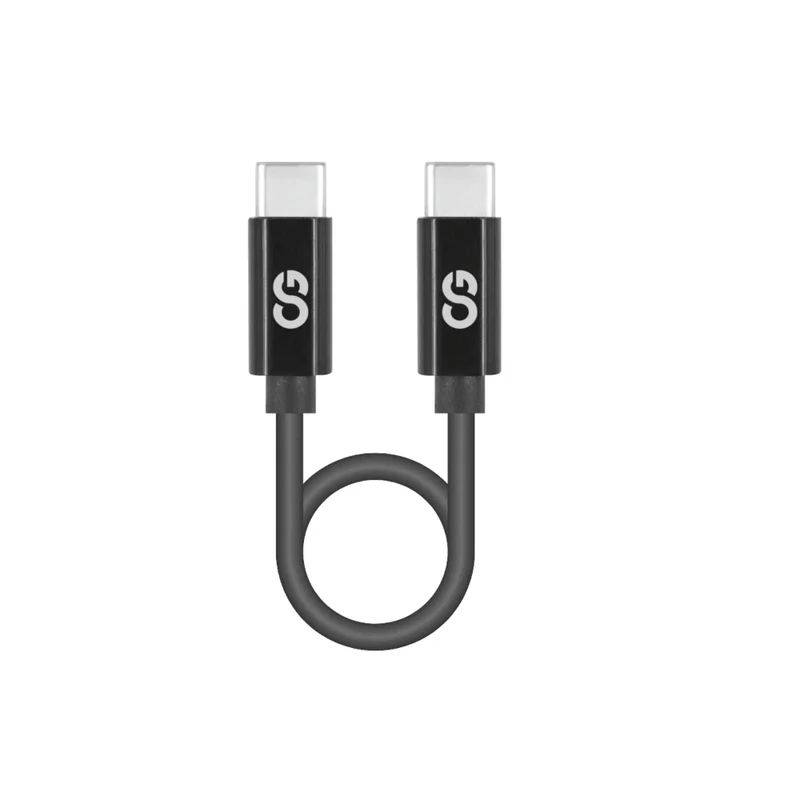 LOGiiX - Sync & Charge Shortie USB-C vers USB-C - 30 cm - Noir