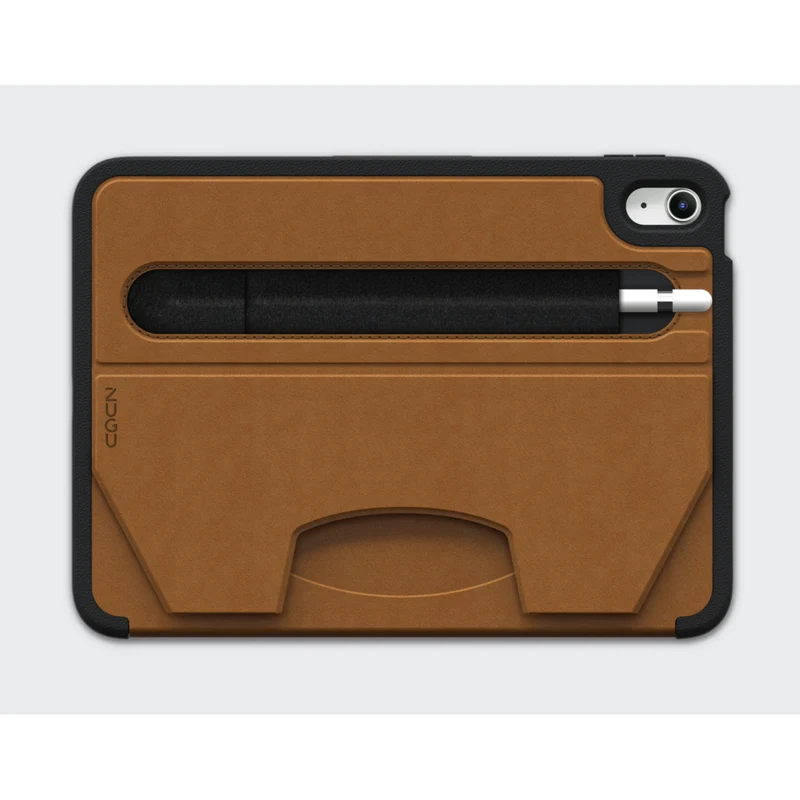 Étui folio magnétique avec support Zugu pour iPad mini 7e génération (A17 Pro) et iPad mini 6e génération 8,3" (2021) - Marron (Cognac)