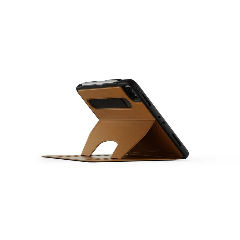 Étui folio magnétique avec support Zugu pour iPad mini 7e génération (A17 Pro) et iPad mini 6e génération 8,3" (2021) - Marron (Cognac)