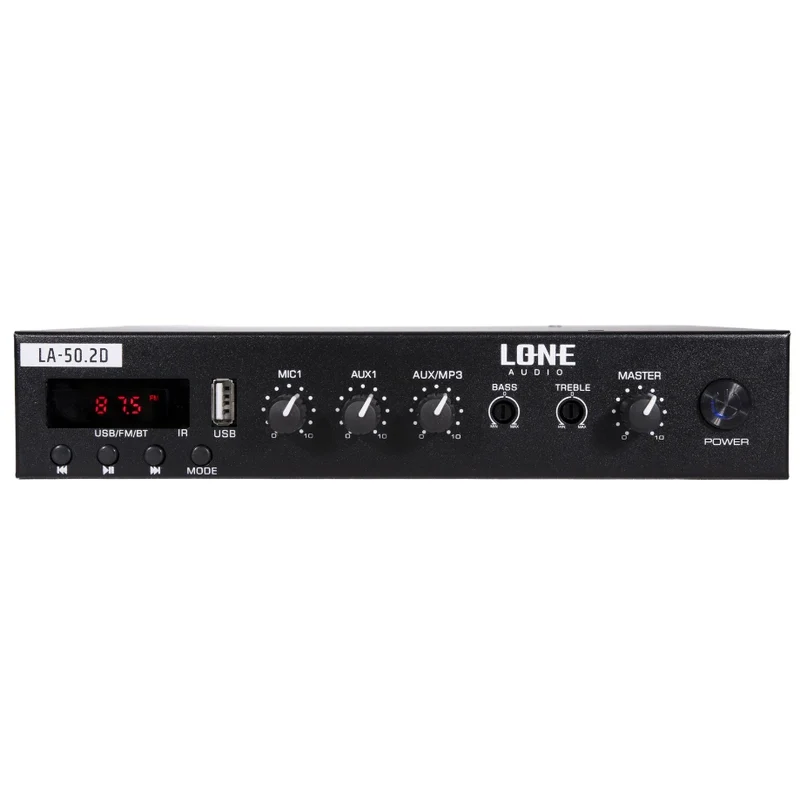 AMPLIFICATEUR MÉLANGEUR MULTIMÉDIA 2X50W