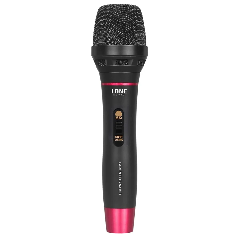 MICROPHONE DYNAMIQUE A MAIN FILAIRE ROUGE