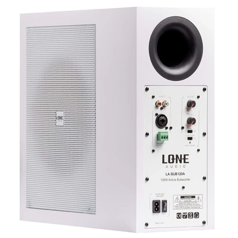 CAISSON SUBWOOFER ACTIF DE 120W EN CLASS D AVEC APPLICATION MURAL