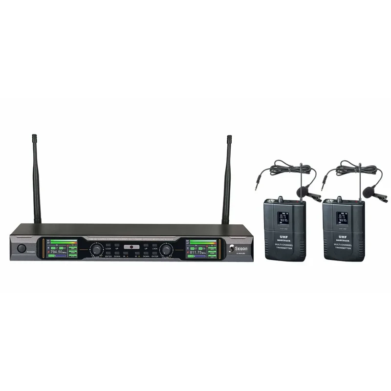 KIT MICROPHONE AVEC 2 MICRO CRAVATE ET 1 RÉCEPTEUR