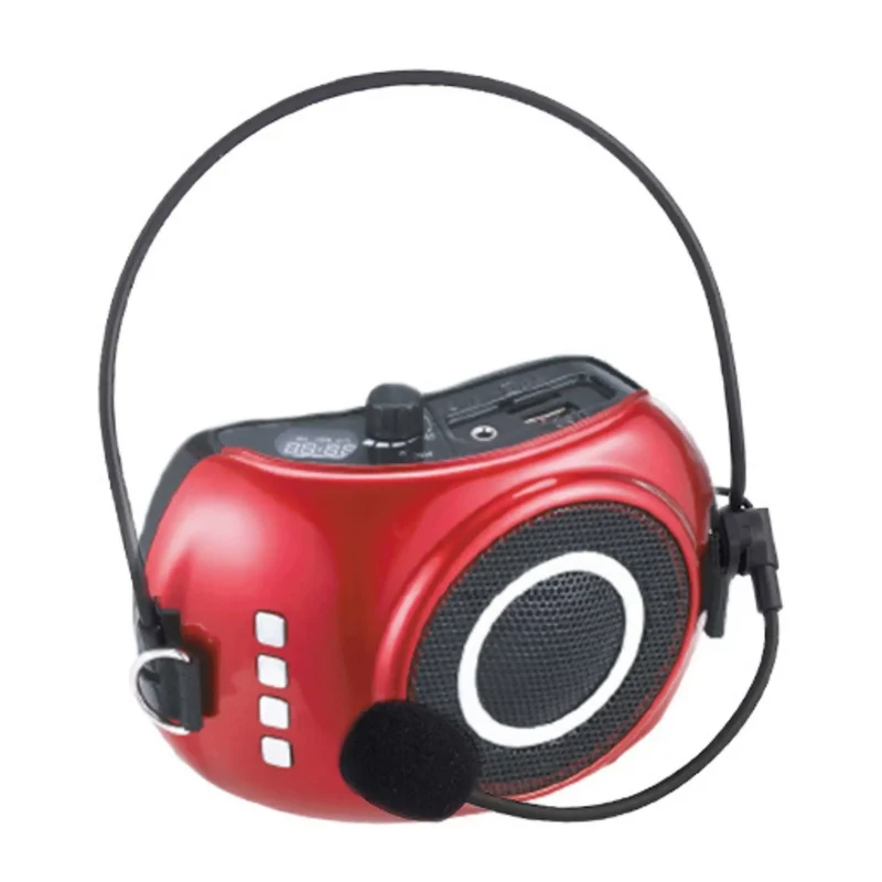 AMPLIFICATEUR DE VOIX 20W AVEC SERRE-TÊTE ROUGE