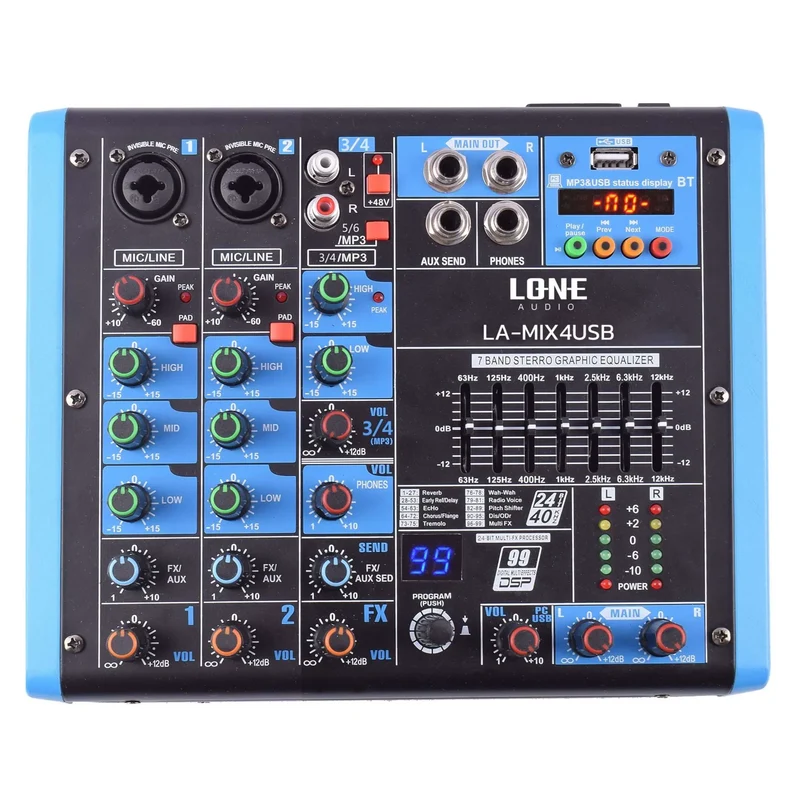 TABLE MIXAGE BLUETOOTH MIX4USB LONE AUDIO