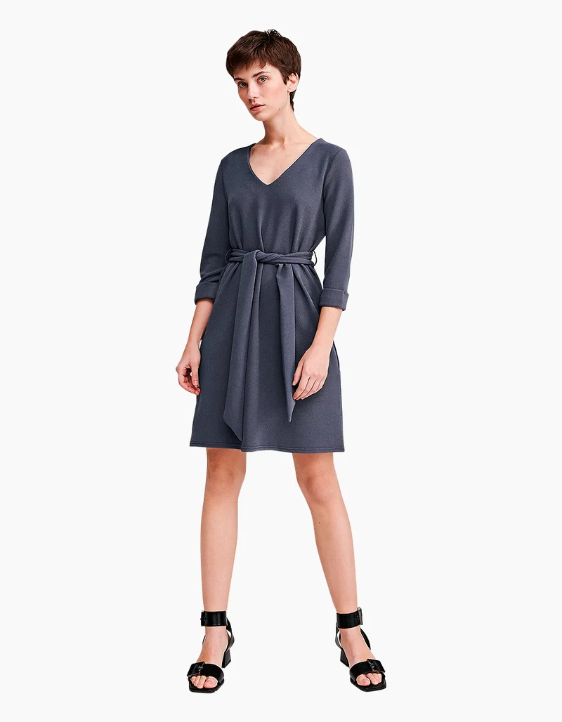 "Midi Dress" with Belt