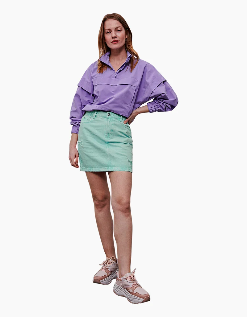 Denim Mini Skirt
