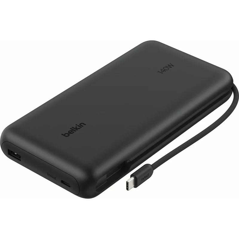 Belkin UltraCharge Pro Laptop Power Bank 25K 140W with Integrated Cable