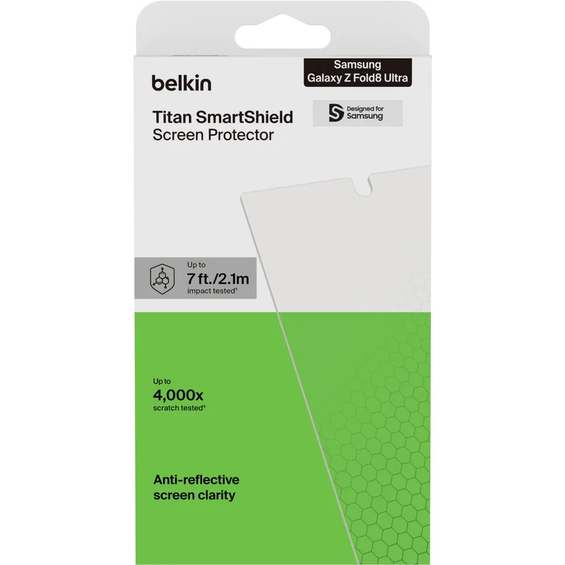 Belkin SheerForce Titan SmartShield Screen Protector for Galaxy Z Fold8 Ultra
