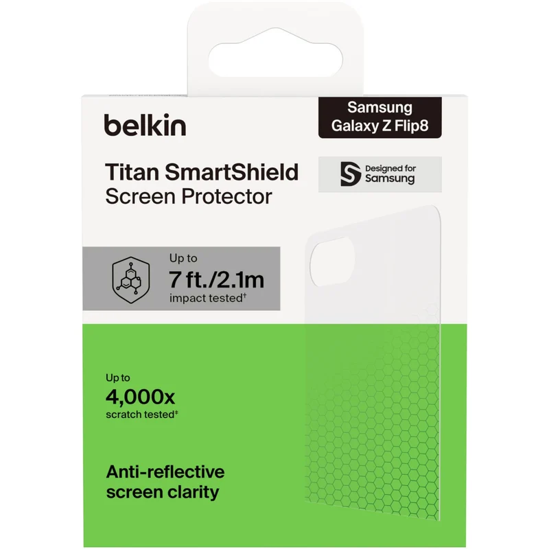 Belkin SheerForce Titan SmartShield Screen Protector for Galaxy Z Flip8