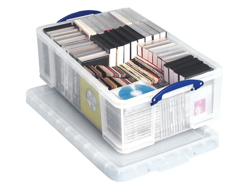 Really Useful Box 50 Litre Clear CD/DVD Storage Box
