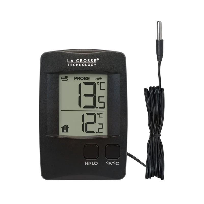 La Crosse 314-1410 Digital Thermometer with Wired Probe