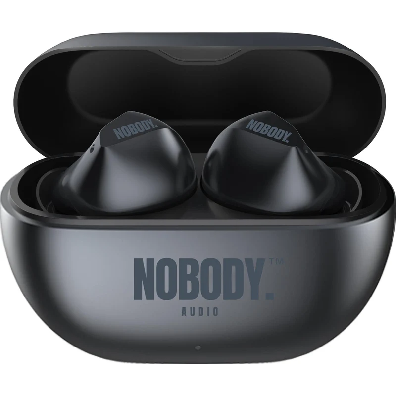 NOBODY VP4 Pro ANC Premium Earbuds With Call Clarity (Black Metallic)