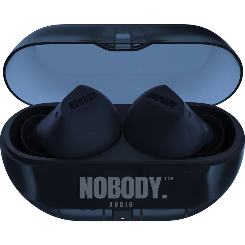 NOBODY VP4 GymBuds ANC Premium Earbuds With Call Clarity & Gripskin Fit (Deep Blue Metallic)