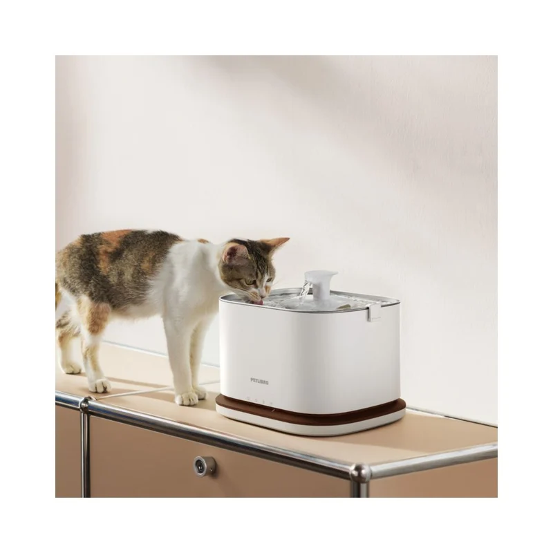 Petlibro Dockstream 2 Smart Cordless Pet Water Fountain Walnut 3L WiFi