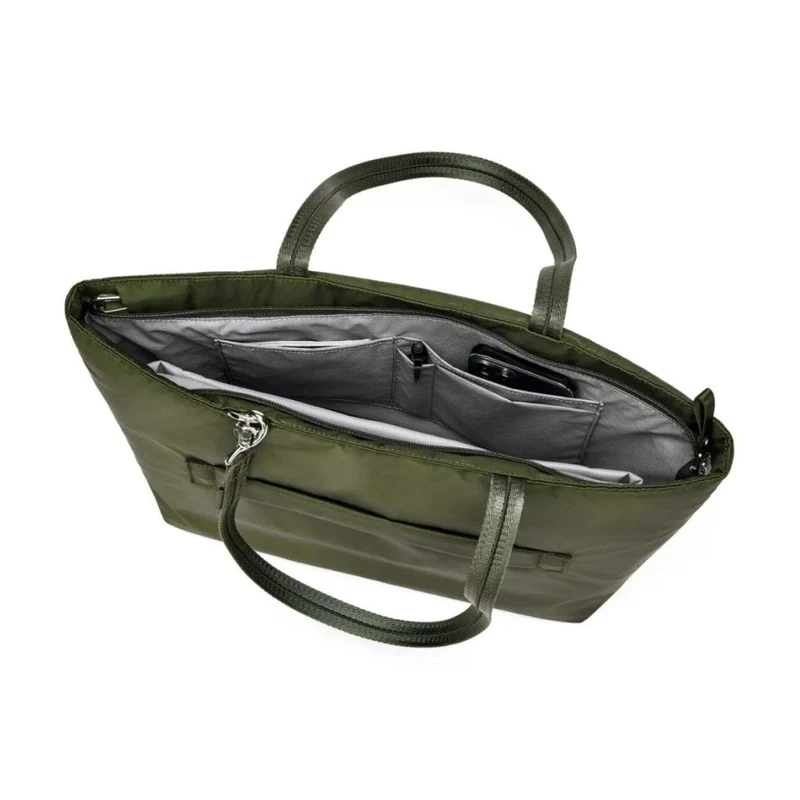 Pacsafe W Anti-Theft RFID Blocking Carryall 13" Laptop Tote Bag Olive