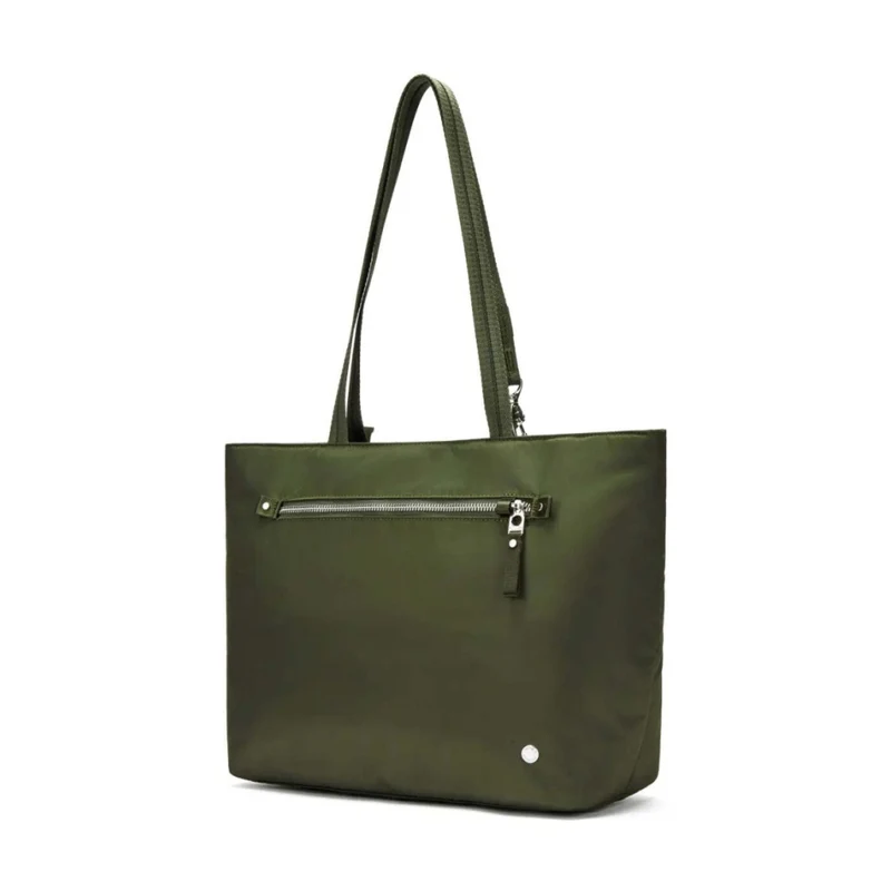 Pacsafe W Anti-Theft RFID Blocking Carryall 13" Laptop Tote Bag Olive