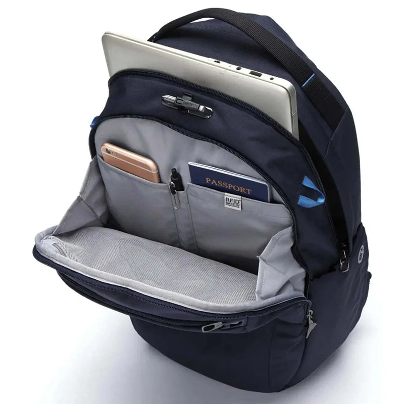 Pacsafe V Tour 26L Anti-Theft 16" Laptop Backpack - Ocean