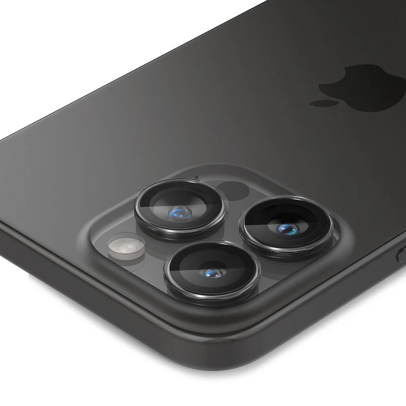 SPIGEN EZ Fit Optik Pro 2PCS Glass Camera Lens Protector for iPhone 17 Pro/Max/16 Pro/Max/15 Pro/Max/14 Pro/Max (Clear)