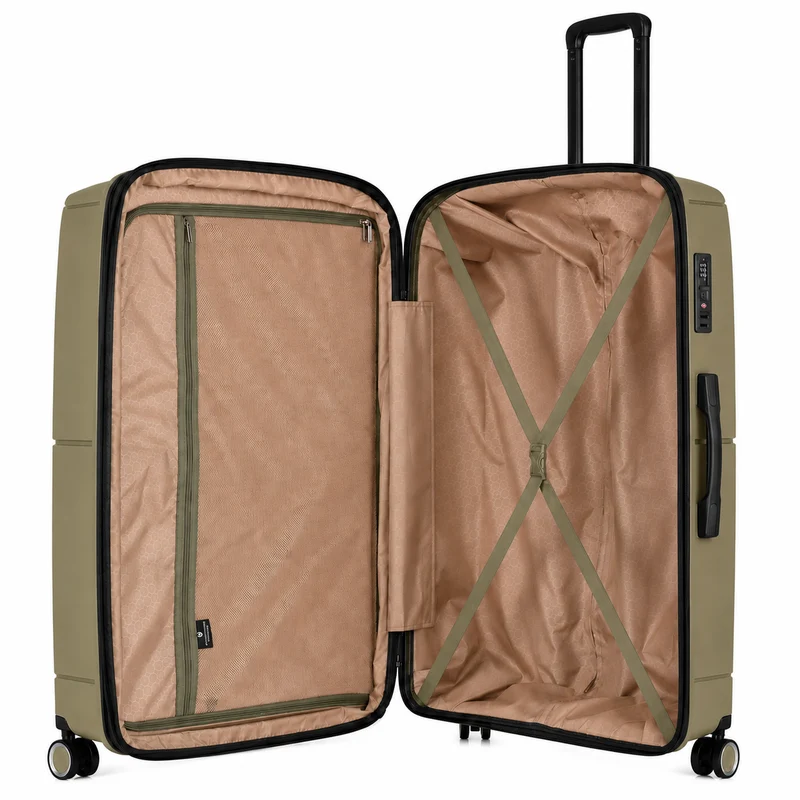 Futura Set of 2 Trolley Travel Luggage Suitcases 28/32" Travel in Pistachio (Medium & Large)