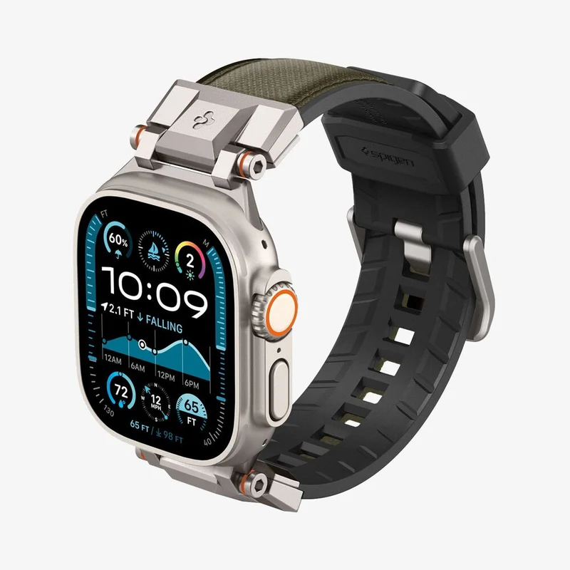 Spigen Apple Watch 49mm 46mm 45mm 44mm 42mm DuraPro Armor Wristband (Military Green)