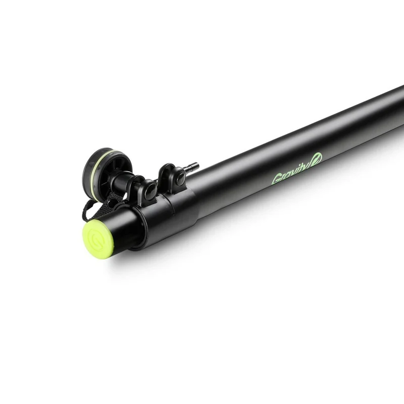Gravity SP2342B Adjustable Steel Pole 35mm to M20 1800mm Mount For Speaker Black