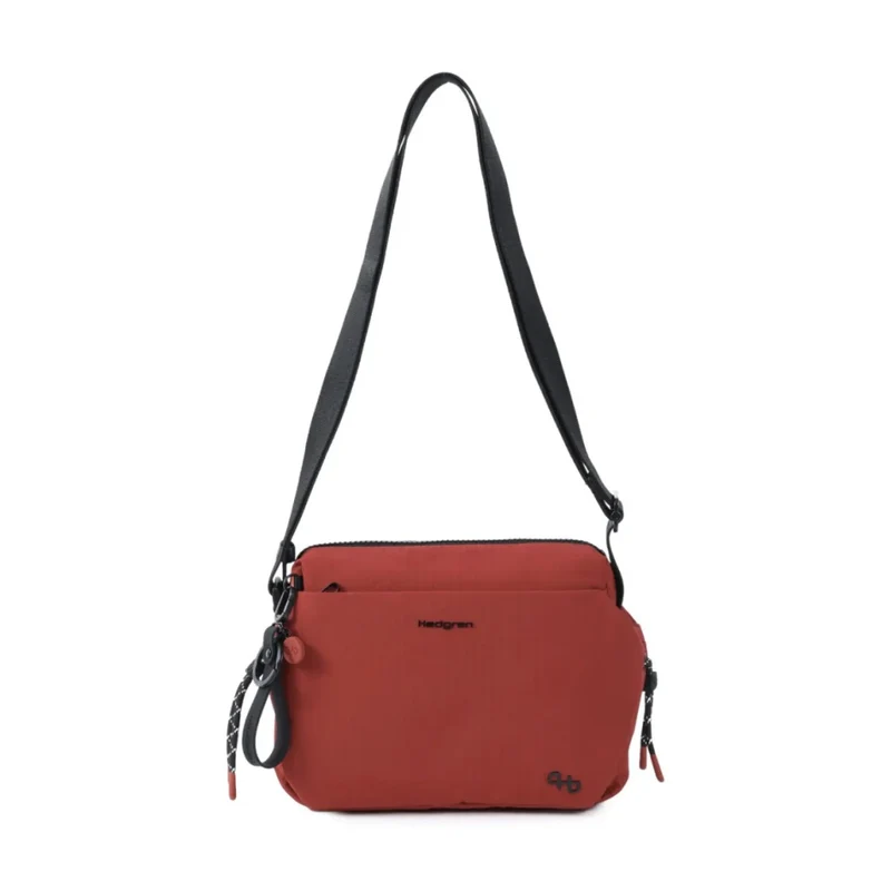 Hedgren Kosho Womens Medium Crossover Shoulder Bag Crossbody Dahlia Red