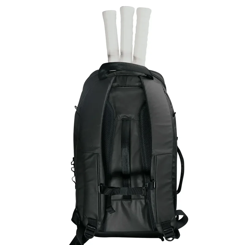 ADV Tennis Backpack V2 Bag (3 Racquet Capacity) with 16" Laptop Sleeve + Cooler in Midnight Black/Charcoal